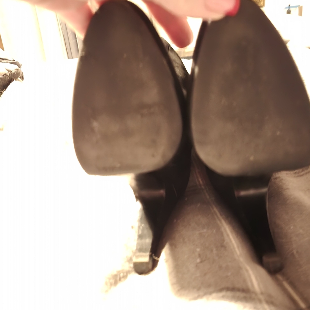 Black Prada Suede size 5 boots